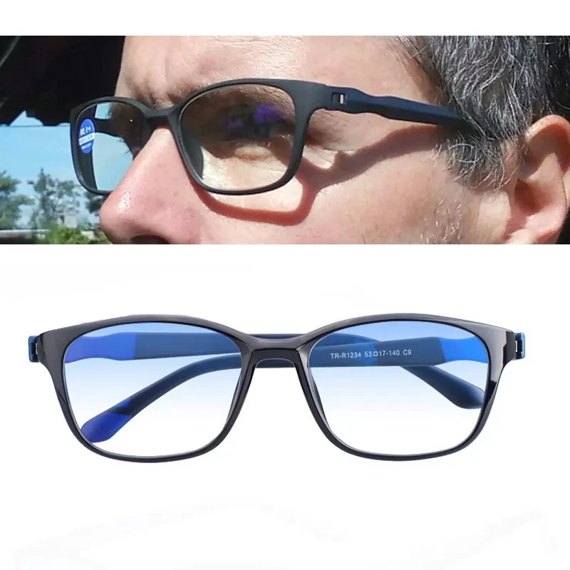Men Glasses Full-frame Presbyopic Glasses HD Optical Glasses 0 To +4.0 Anti Blue Light Sports Reading Glasses Women Eyeglasses