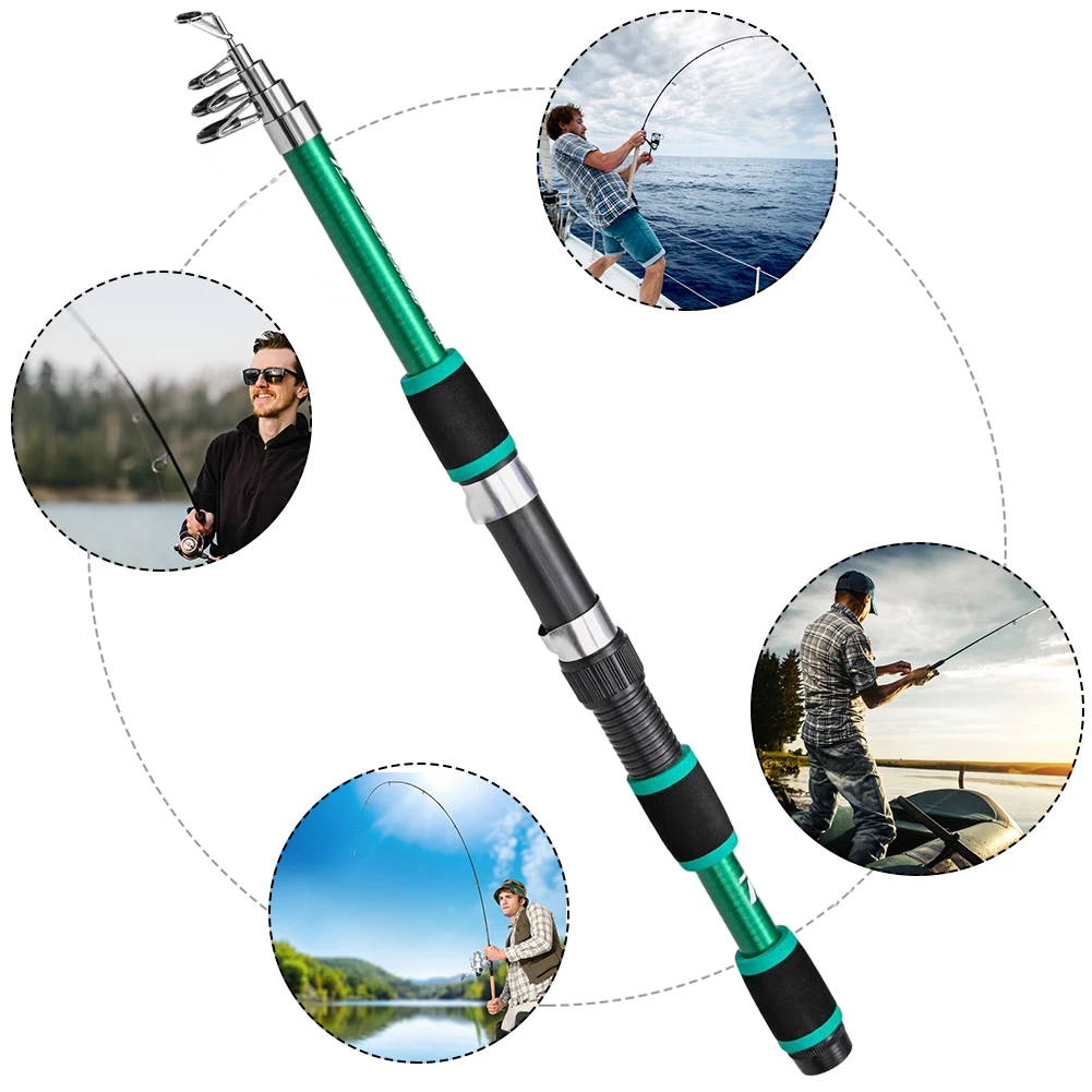 Telescopic Rods Sea Fishing Fishing Rod Portable Sea Spinning Pole Spinning Lure Fishing Rod Tackle Outdoor Fishing Accessories smile