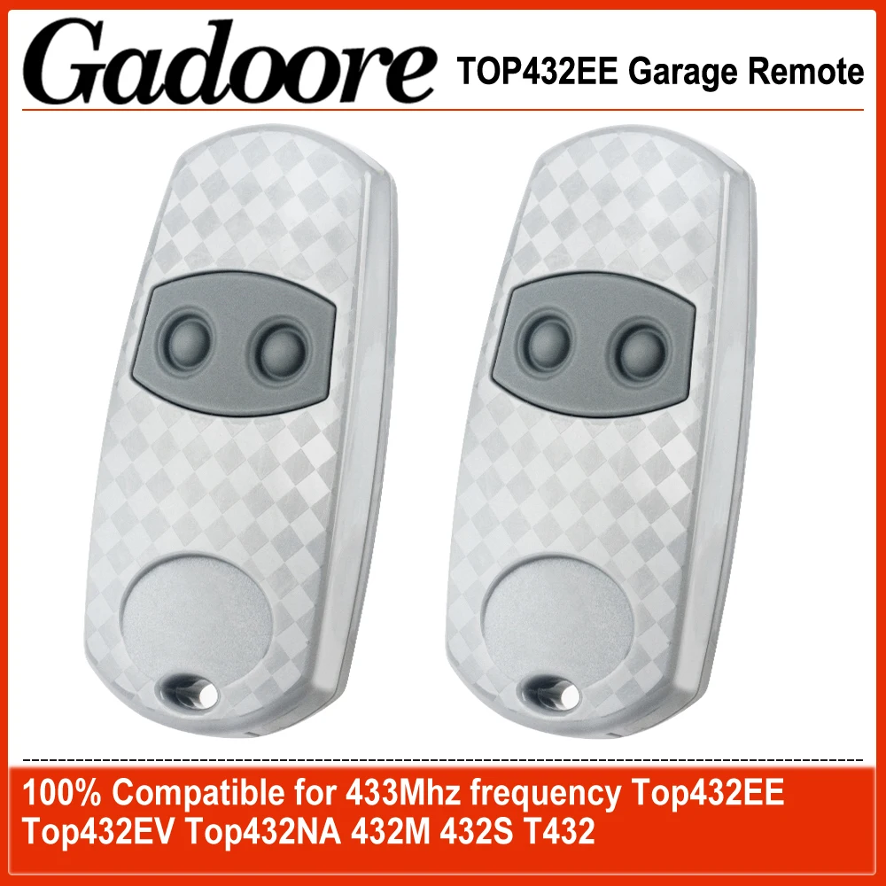 TOP432 EE Gadoore 433Mhz Garage Door Remote TOP432EE Compatible with 433Mhz frequency Top432EE Top432EV Top432NA 432M 432S 432 G smile