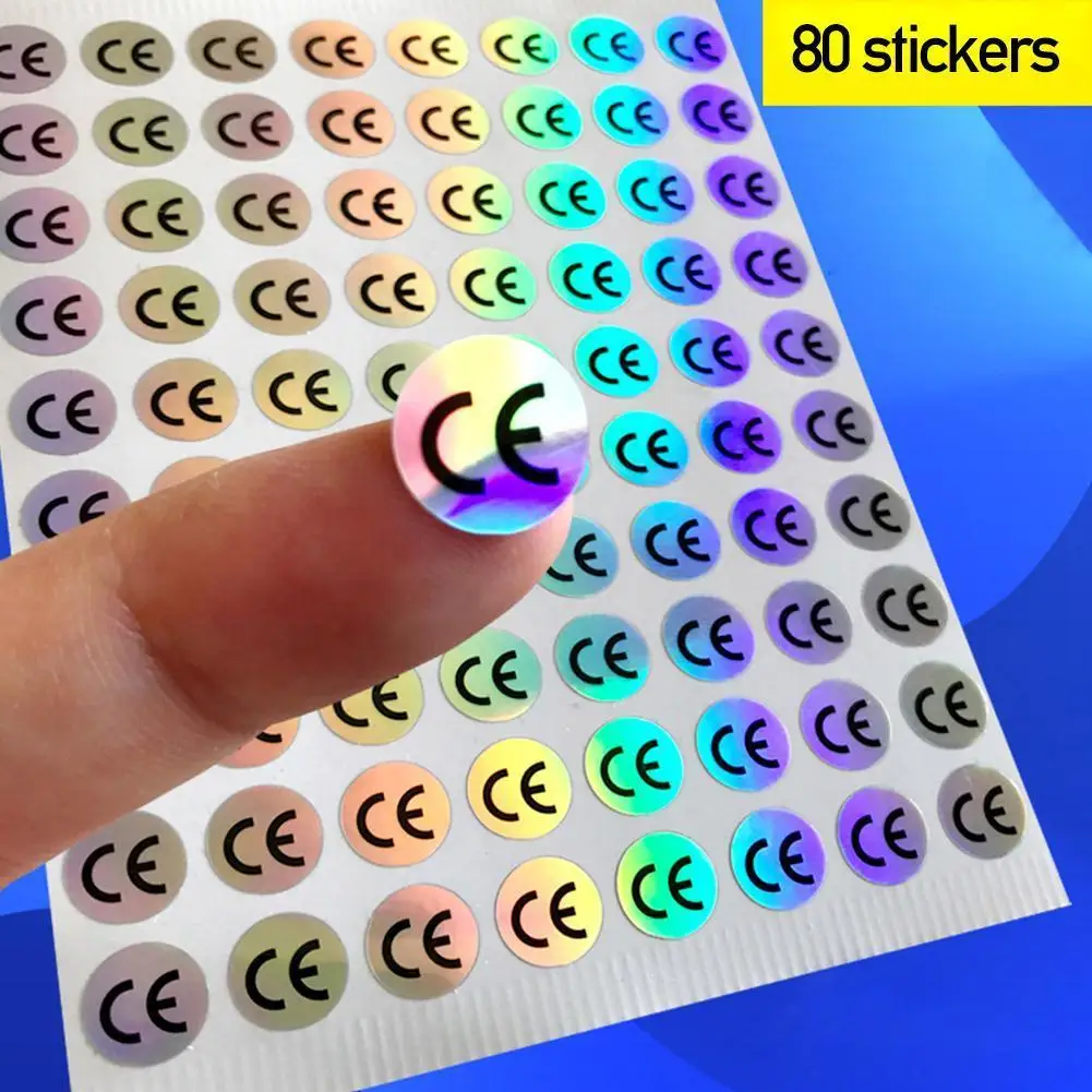 Hologram Sticker Stickers 80 CE Certificated Label Sticker Diameter 10*10Mm ddmysmile Cool Gradient Colors Waterproof For Electronic Smile 10*10Mm