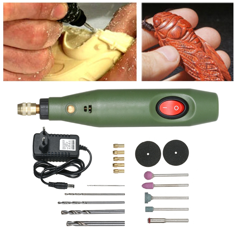 Mini Electric Drill Grinder Set Epoxy Resin DIY Crafts Jewelry Making Power Tools Kit Grinding Polishing Cutting Accessories