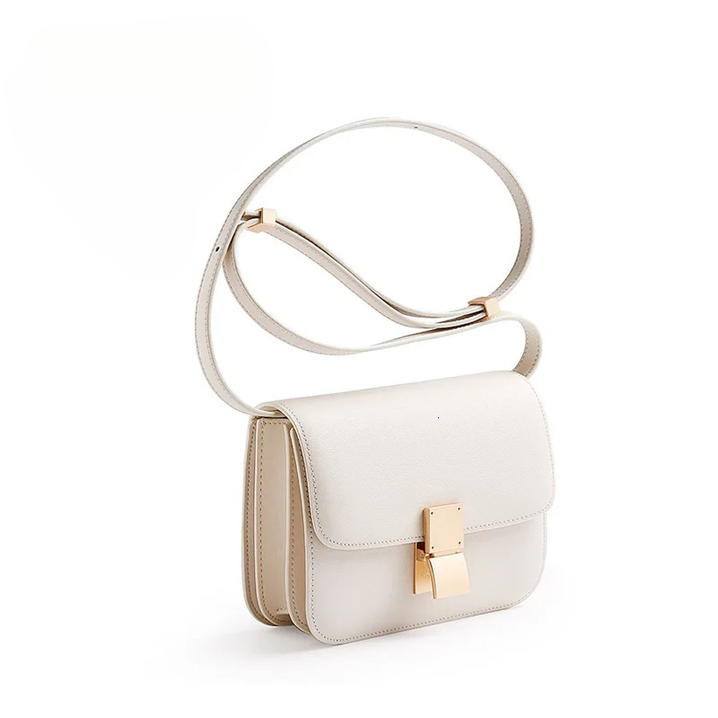 Women Shoulder Female Split Leather Ins Vintage Messenger Lady Small Square Palm Texture Printing Box Flap Underarm Bag Patent Leather BagVoyage