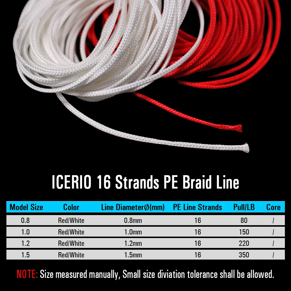 5 Meter PE ICERIO Braided Fishing Line for Assist Jig Hook Saltwater Fishing Jigging Hook DIY Trolling Lure Tied Line smile