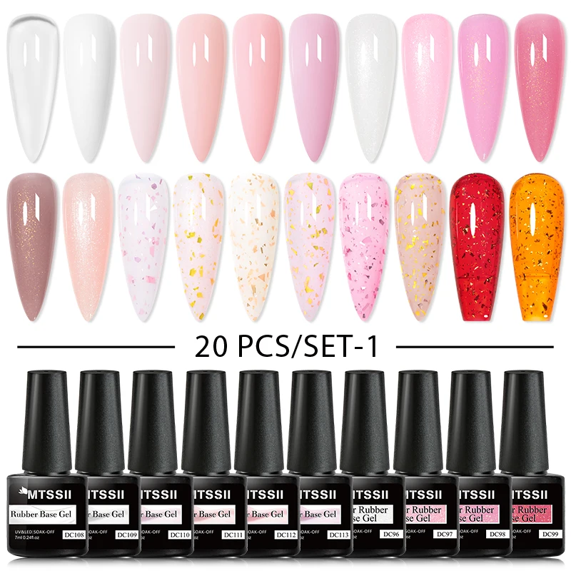 Gel Mtssii Nail 20pcs/set Polish 9D Reflective Glitter Cat Magnetic Gel Semi Permanent UV Gel Soak Off Nail Varnish smile