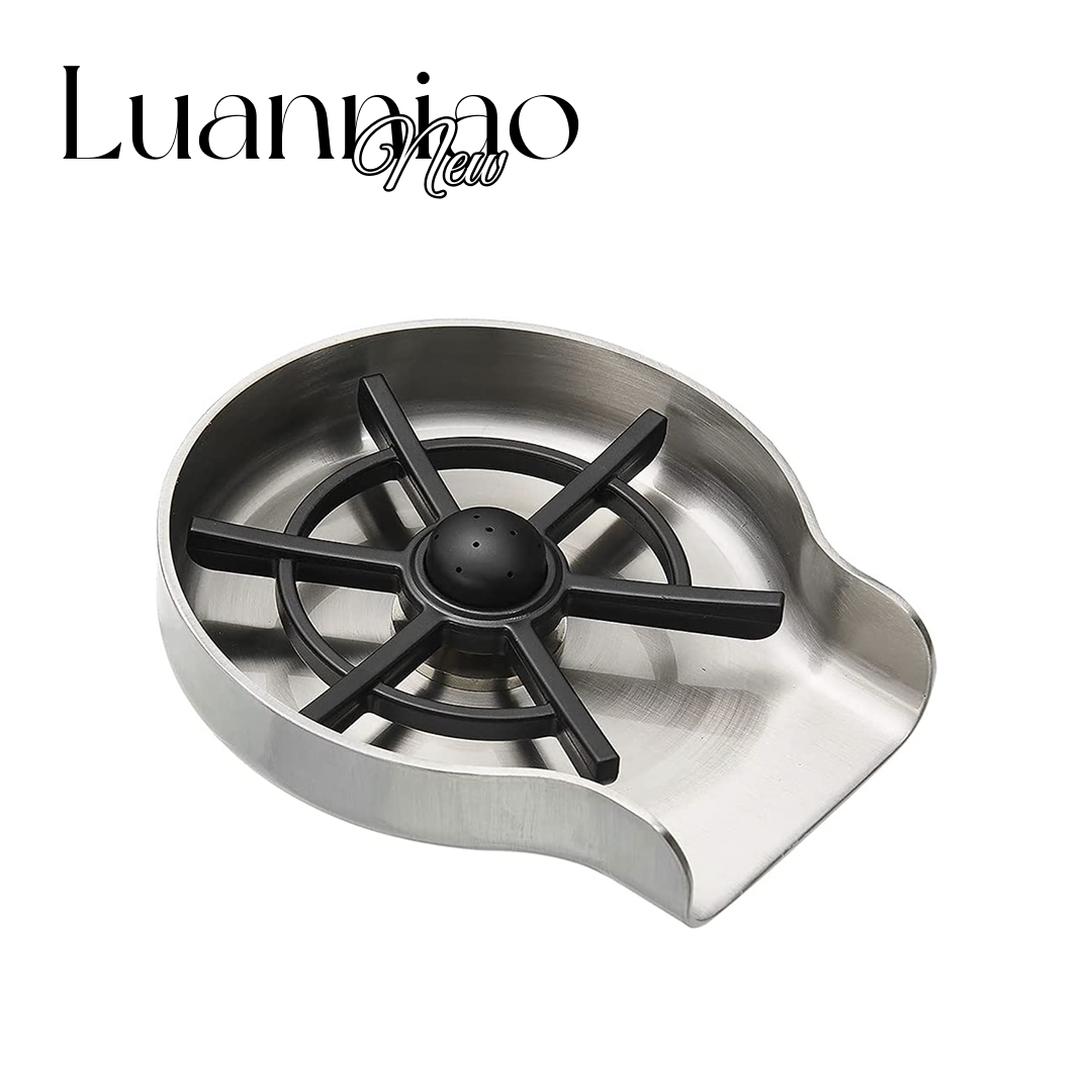 New glass washer home cup cleaning cup washing machine bar cup washer stainless steel cup washers silver 6 leaves