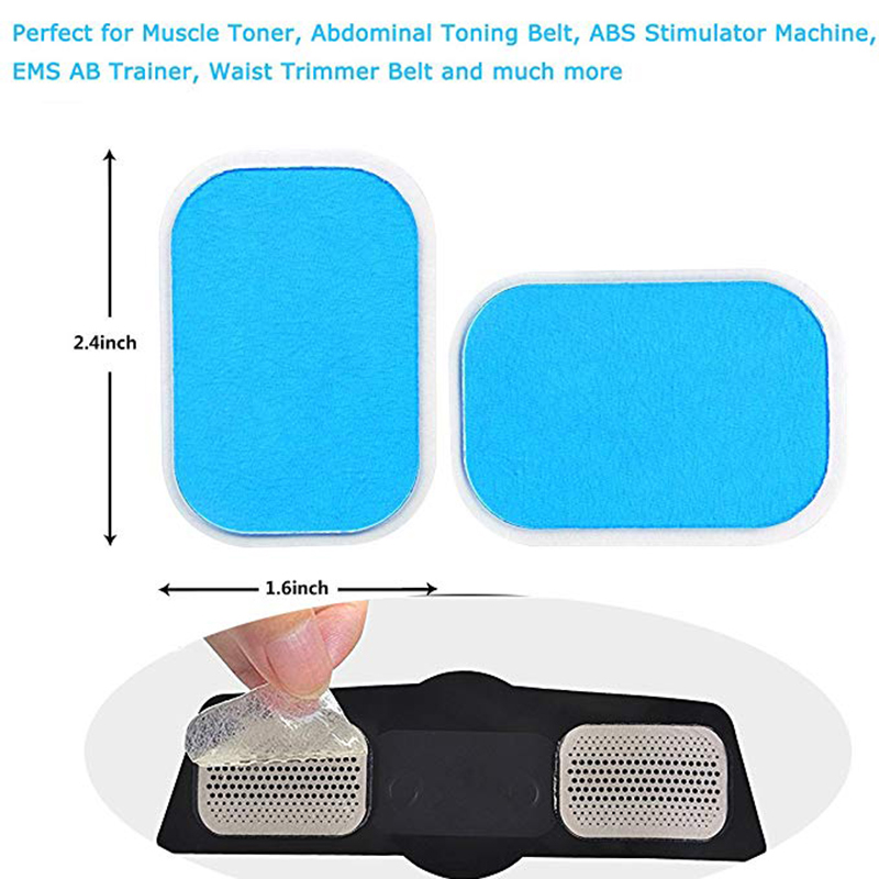 50Pcs/set Gel Sheets Replacement Massager Gel Patch for EMS Abdominal ABS Trainer Weight Loss Hip Muscle Stimulator Accessories