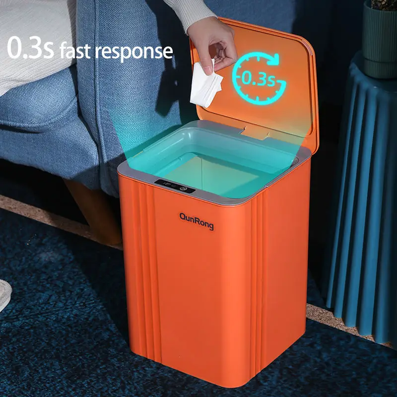 12/14/17/20L Smart Automatic Sensor Trash Can Home Bathroom Kitchen Sensor Dustbin Waterproof Intelligent Garbage Can