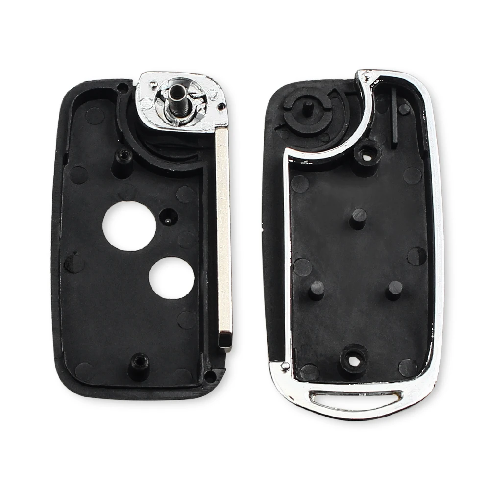 Car KEYYOU Modified Folding Key Case For Honda Accord CR-V Civic Pilot Odyssey 2/3 Buttons Shell Case Cover smile