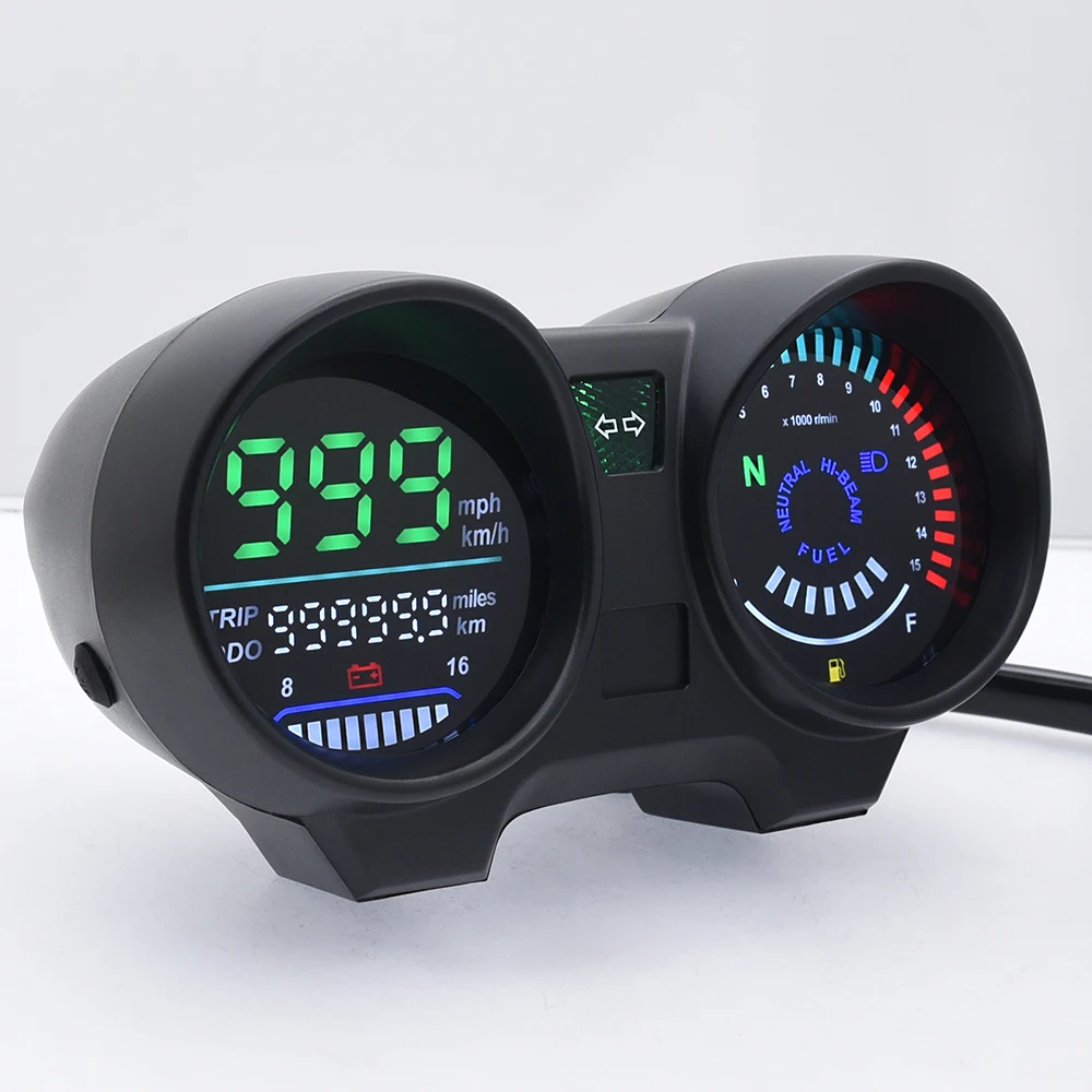 New LED RPM Meter Speedometer Digital Dashboard Electronics Panel For Motorcycle Brazil TITAN 150 Honda CG150 Fan150 2010 2012