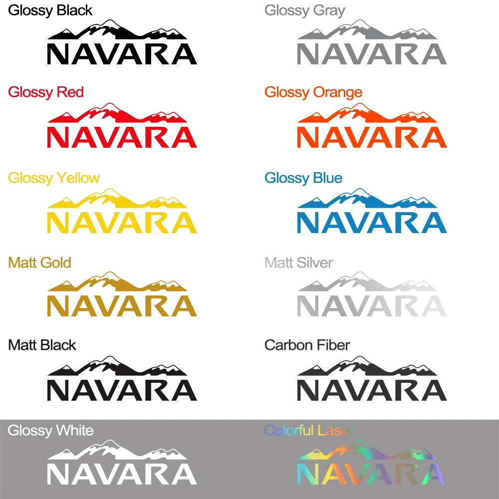 Pickup Side Sticker For Nissan Navara SL ST Truck Graphics Mountain Style Vinyl Decor Decal Car Cover Auto Tuning Accessories