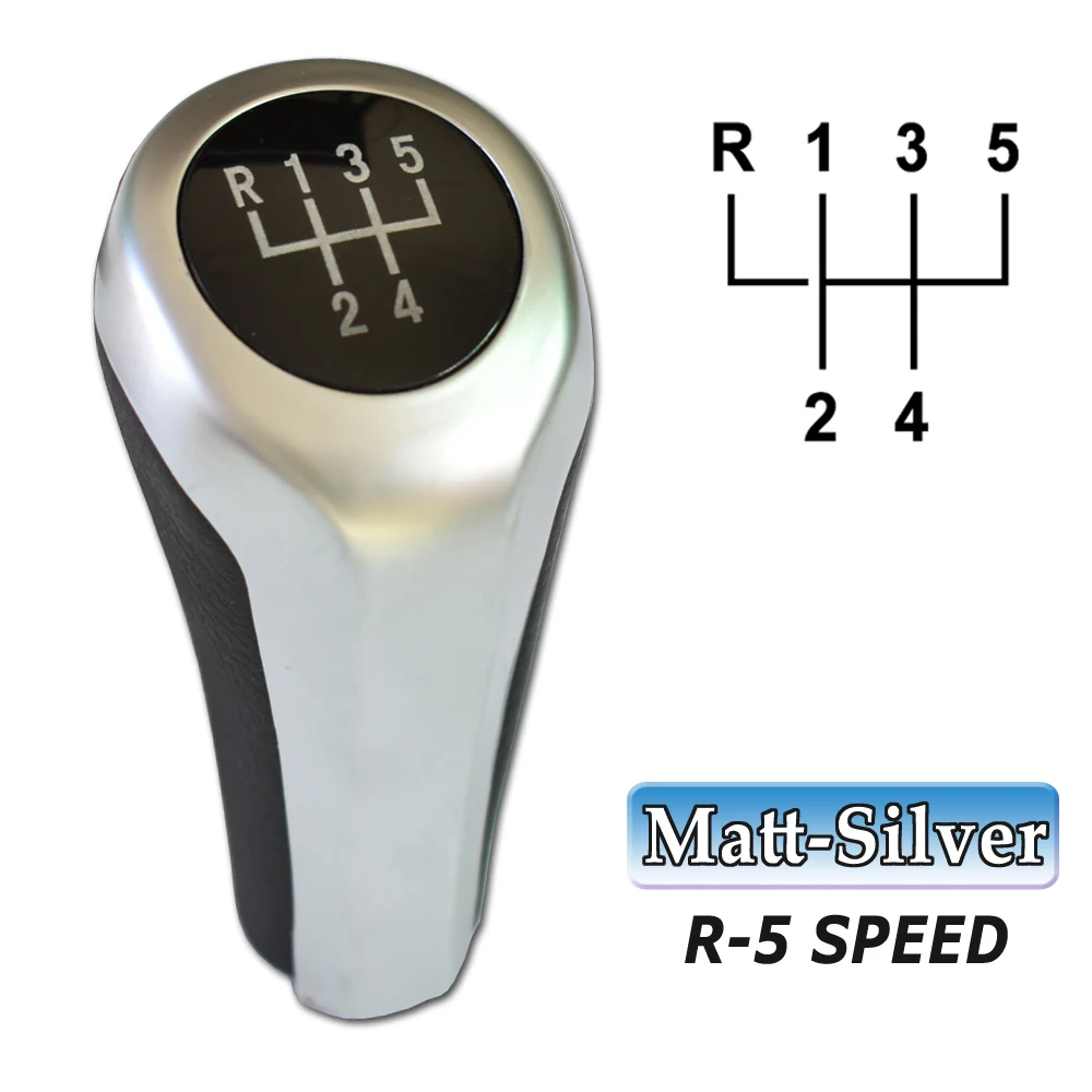 1 Fit For 3 5 6 Series E30 E32 E34 E36 E38 E39 E46 E53 E60 E63 E83 E84 E90 E91 Car 5 6 Speed Leather Gear Stick Shift Knob smile