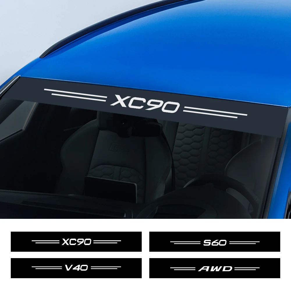 Xc60 For Voo Xc90 C30 T6 S60 ddmysmile C70 Xc40 V40 Xc70 V70 V60 V50 S80 S40 AWD V90 S90 Car Windshield Reflective Stickers Accessories Smile