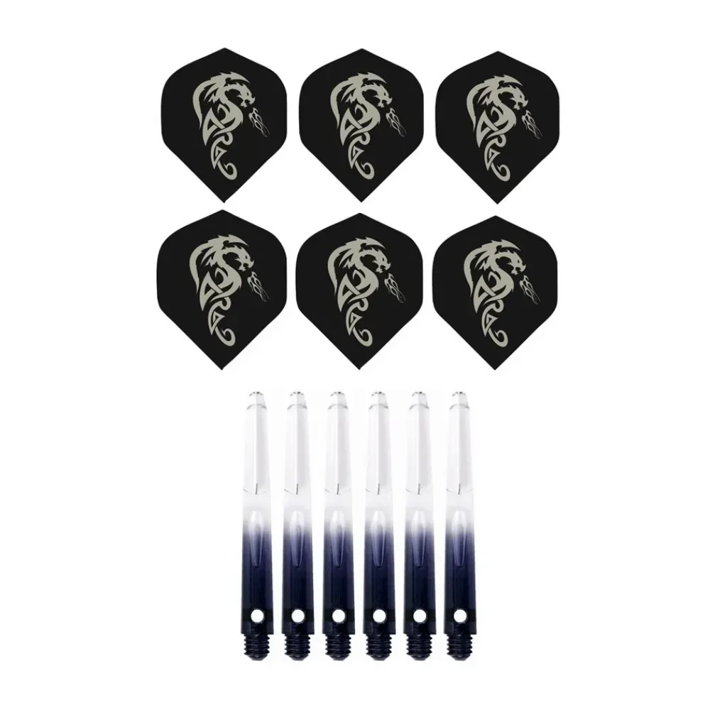 Set of 6 2BA Thread Darts Shafts Flights Combo Small Flights Darts Shaft Combo Set Darts Accessories High Quality