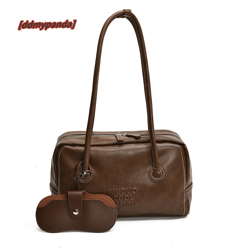 Bowling women's fashionable, niche, charming armpit bag, large capacity, minimalist, high-end baguette bag #33 ddmypanda