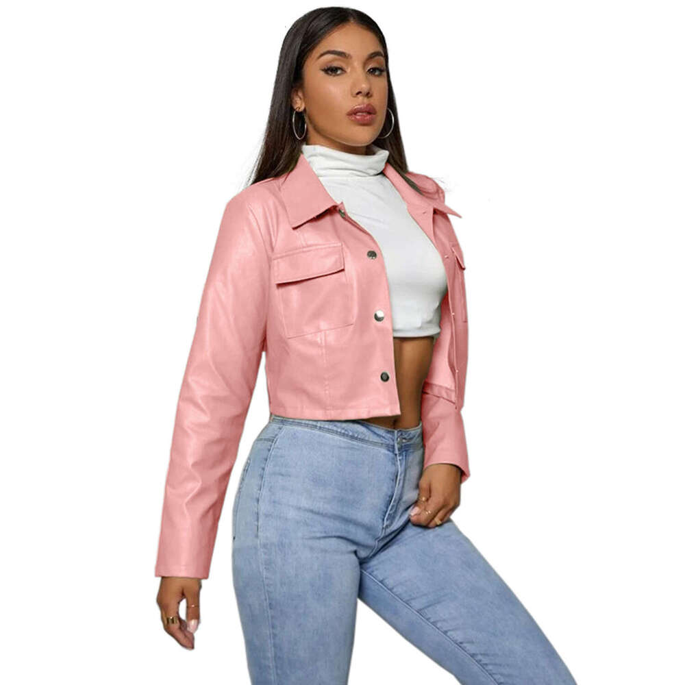 shanshi leather jacket women new autumn winter short PU for women fashionable slim fit and slimming temperament leather jacket