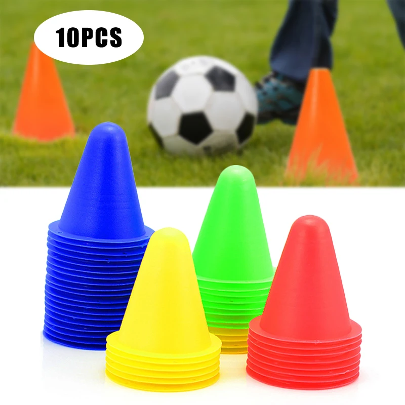 Skate Marker ddmysmile 8Cm 10Pcs/Lot Cones Roller Soccer Rugby Basketball Roller Training Marker Cup Football Sign Bucket Road Cone Obstac Smile