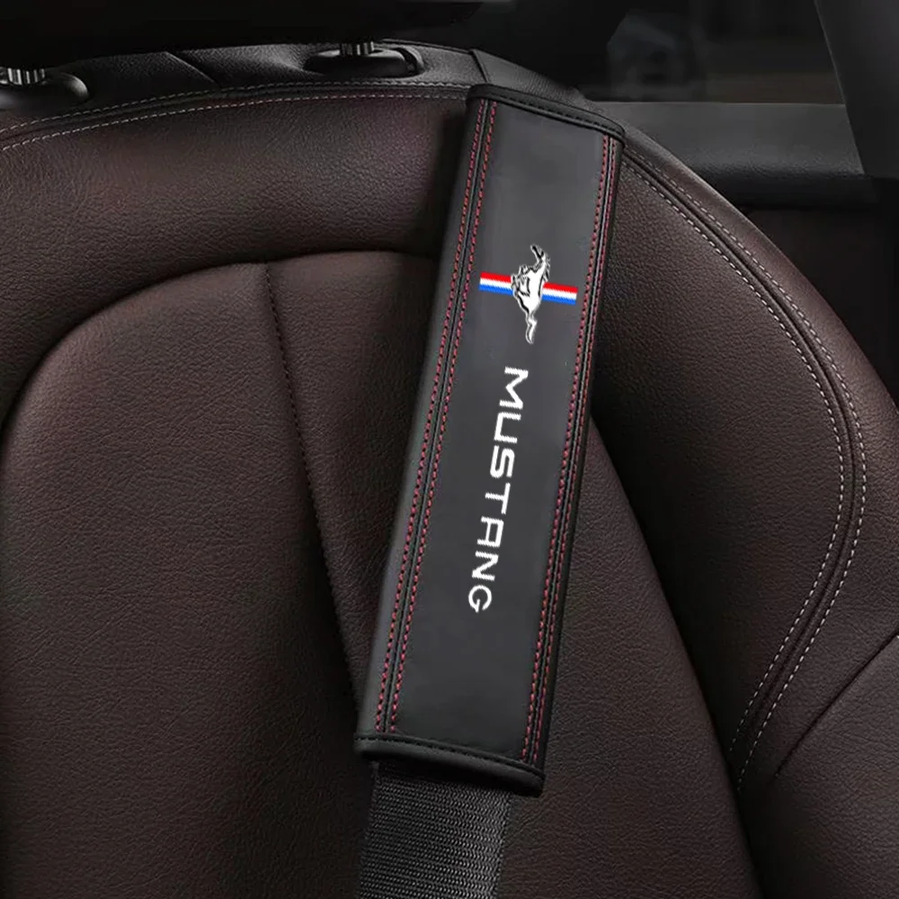 Auto Seat Belt Cover Car Styling Case For Ford Mustang 2015-2019 Interior Accessories