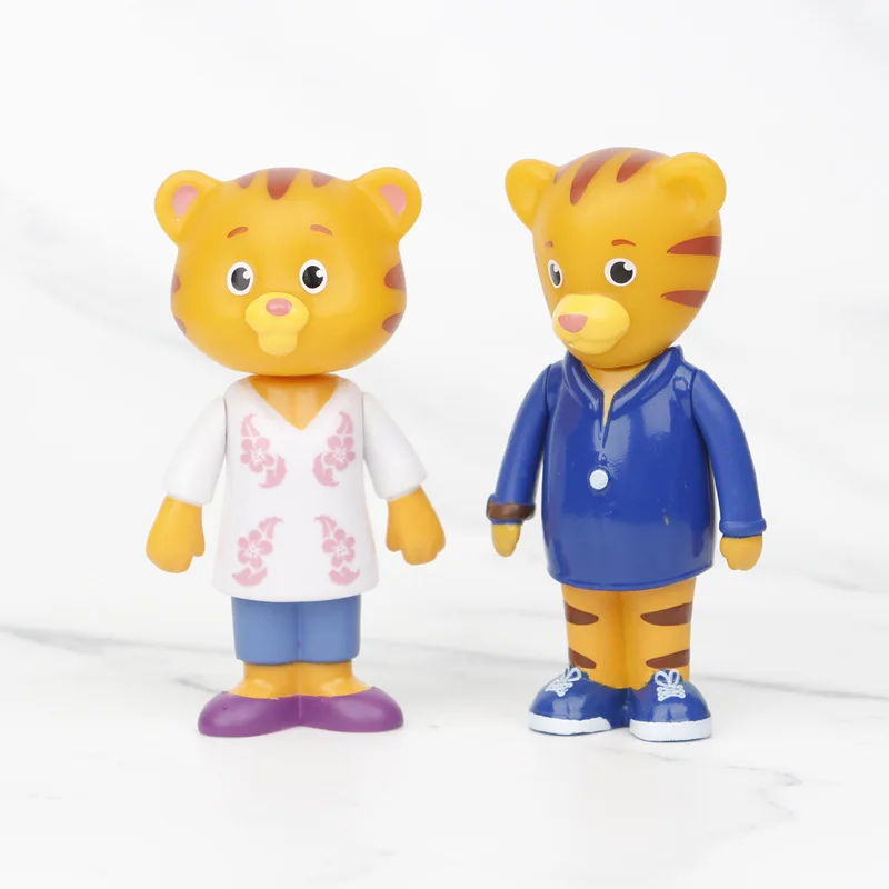 10Pcs/Set Daniel Tiger's Neighborhood Figure Toy Daniel Tiger Katerina Kittycat O the Owl Miss Elaina Prince Model Doll