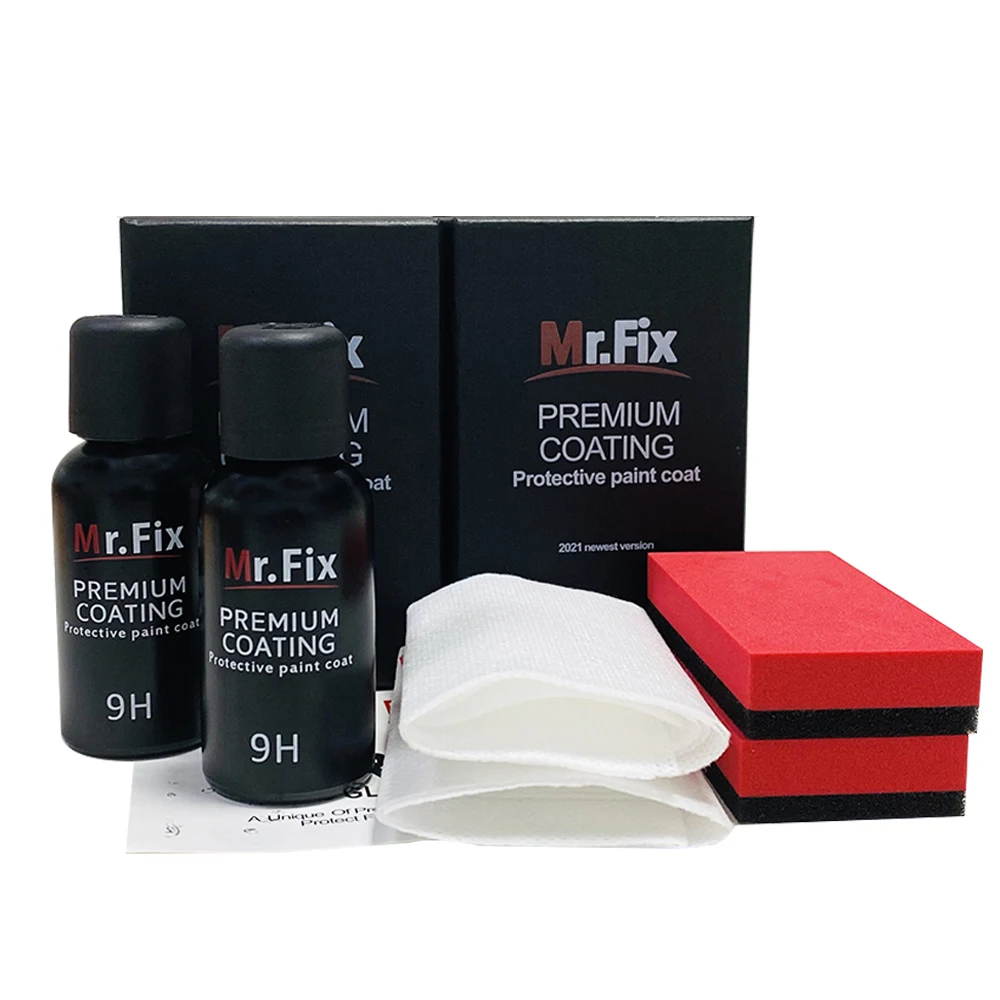 2PCS 30ml H9 Anti-Scratch Auto Ceramic Glass Coat Liquid Hydrophobic Paint Care Polish Super Detailing Coating For Car Styling