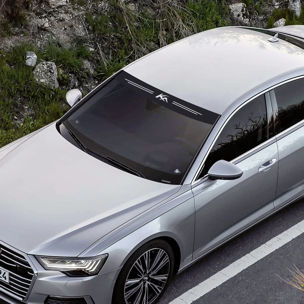 Sticker Car Front Windshield For Ford C-Max EXPEDITION Fiesta FIGO FLEX GALAXY KA RANGER S-Max ddmysmile TRANSIT GT Auto Accessories Smile