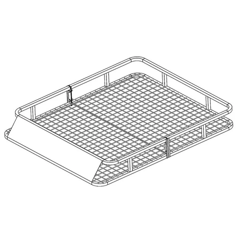 Universal Split Roof Rack With Extensions Car Roof Mounted Black Cargo Basket Rack Luggage Carrier With Wind Fairing