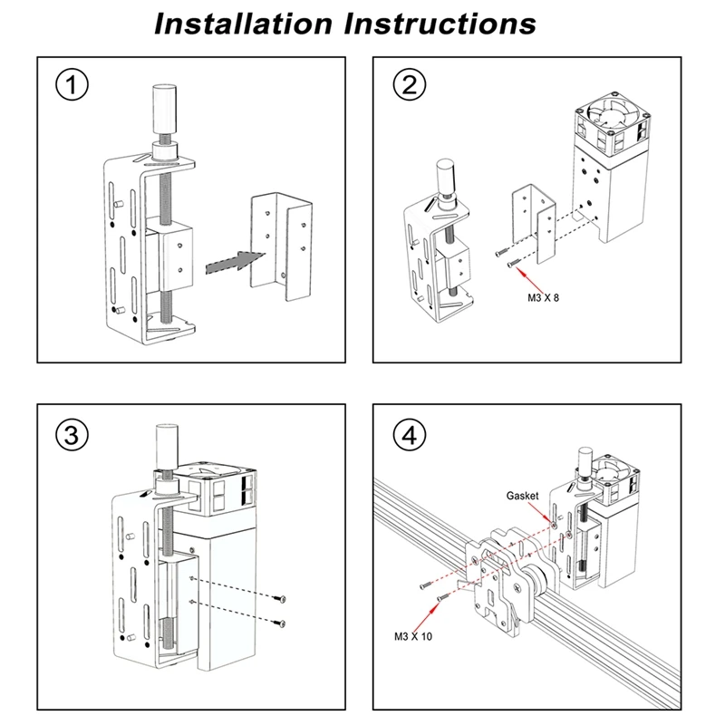 Adjustment Module Focus Sliding Plate Aluminum Adjustable Holder Mounting Frame For Engraver CNC Engraving hine smile