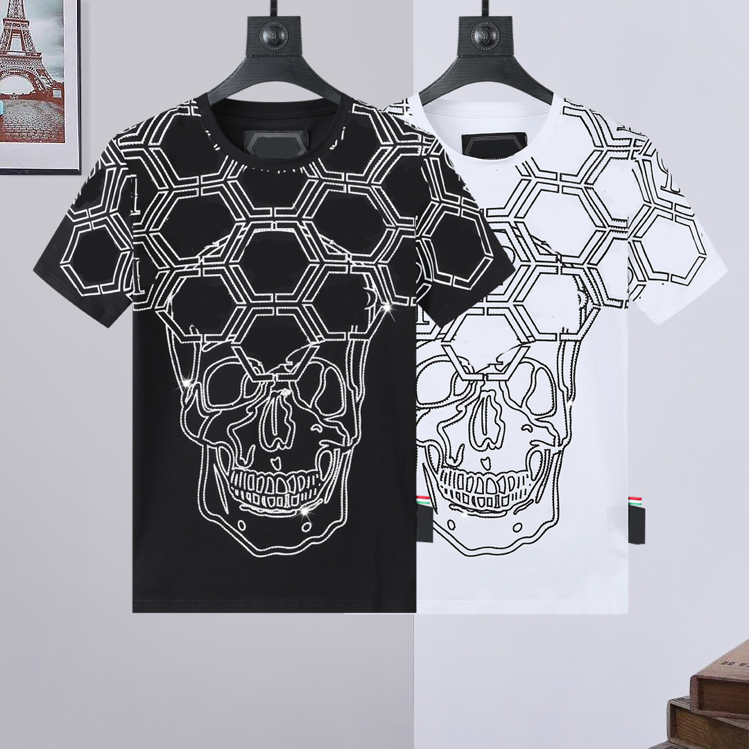 plein bear t shirt mens designer tshirts brand clothing rhinestone skull men tshirts classical high quality hip hop streetwear tshirt casual top tees pb tns