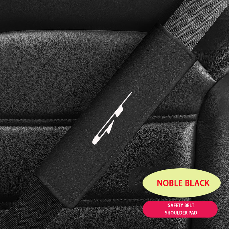 Car Styling Seat Belt Cover Suede Seatbelt Shoulder Strap Protector Pads For KIA GT GTLINE car Accessories 8642f