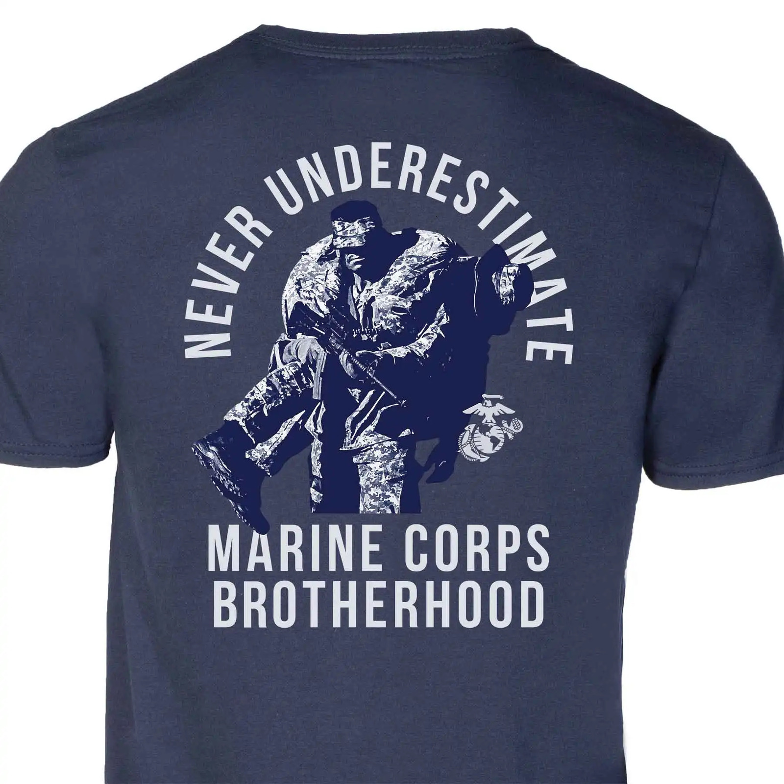 USMC Marine Corps Brotherhood TShirt 100% Cotton ONeck Summer Short Sleeve Casual Mens Tshirt Size S3XL 240409