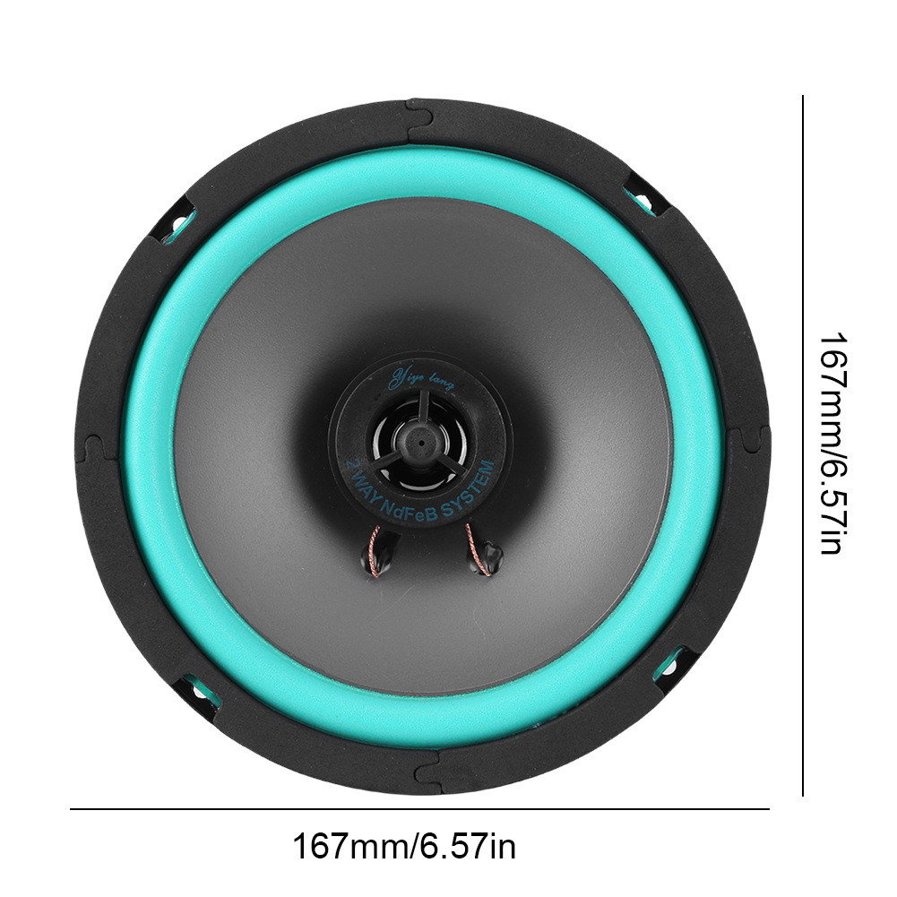 4/5/6 Inch Car Audio Music Stereo Sensitivity 92dB HiFi Coaxial Subwoofer 12V Full Range Speaker Damp-proof Car Subwoofer Stereo