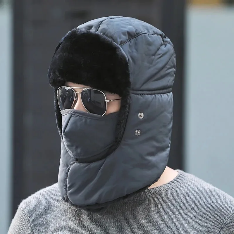 Trooper For Balaclava Waterproof Men Women Russian Thermal Trapper Bomber Hat Hunting Ski Snow ddmysmile Cap Smile