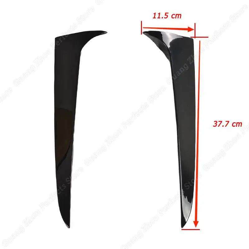 Window Side Rear 2Pcs Spoiler Wing For X3 F25 2011-2017 ABS Side Spoiler Sticker Trim Canards Splitter Body Kits Tuning smile