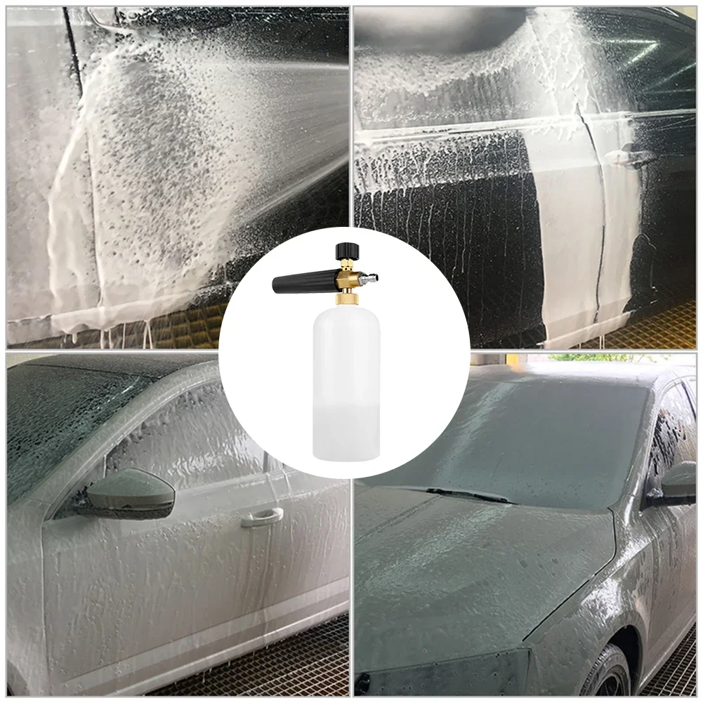 Car Auto Wash Foam Gun 1/4 Quick Connector Adjustable High Pressure Car Washer Snow Foam Lance Generator Car Cleaning Water Gun