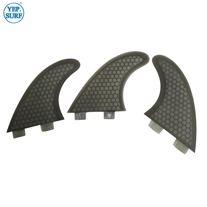 FCS S/M/L UPSURF FINS Tri Fins Honeycomb Fiber Surfboard Fins Quillas Surf Accessories Top Performance smile