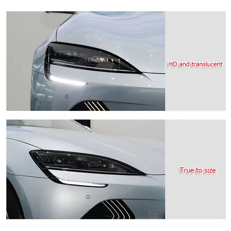 ZLWR BYD Seal EV blackened headlight film, headlight color changing film modified headlight TPU transparent protective film modi