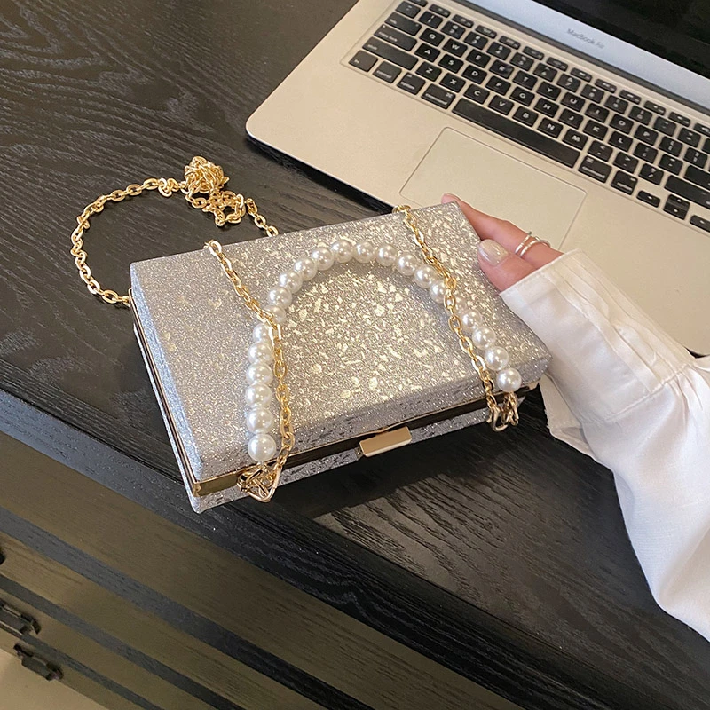 Bag Metal Women Clutch ddmysmile Brand Chain Crossbody Bag Designer Box Evening Bag Handbag High Quality Acrylic Shoulder Bag Purse Smile