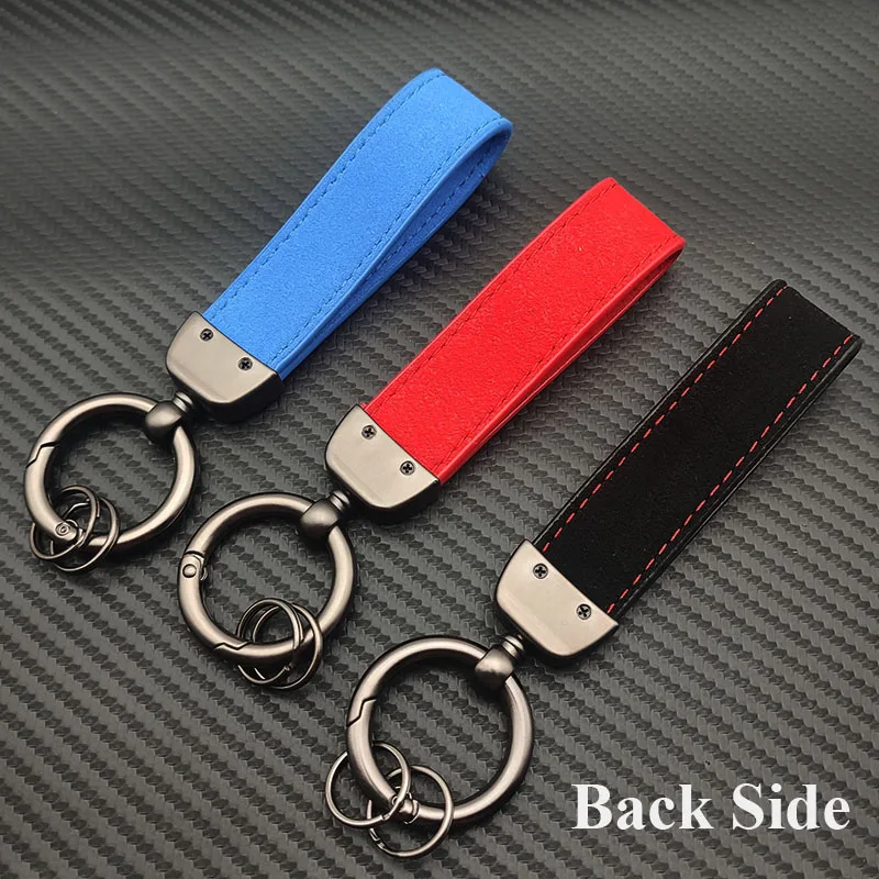 Leather Men Suede Women Car Keychain For VW Golf 7 GTD Keychain 7 6 5 2 4 3 4 5 6 7 8 Accessories smile