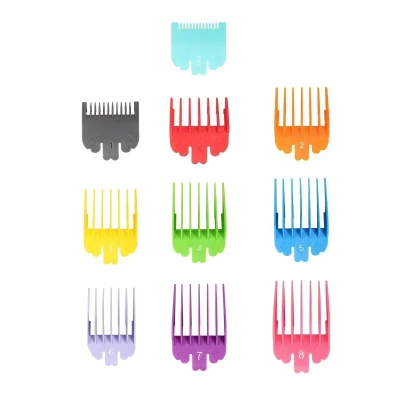 10Pcs Universal Hair Clipper Limit Comb Guide Limit Comb Trimmer Guards Attachment Professional Hairdressing Tools