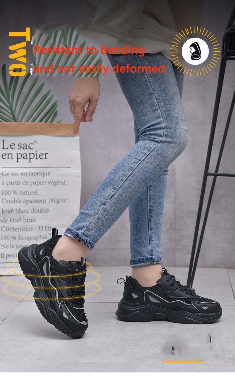 Safety Shoes For Men Anti Impact And Anti Puncture Steel Toe Work Shoes Lightweight Breathable Insulated Protective For Women