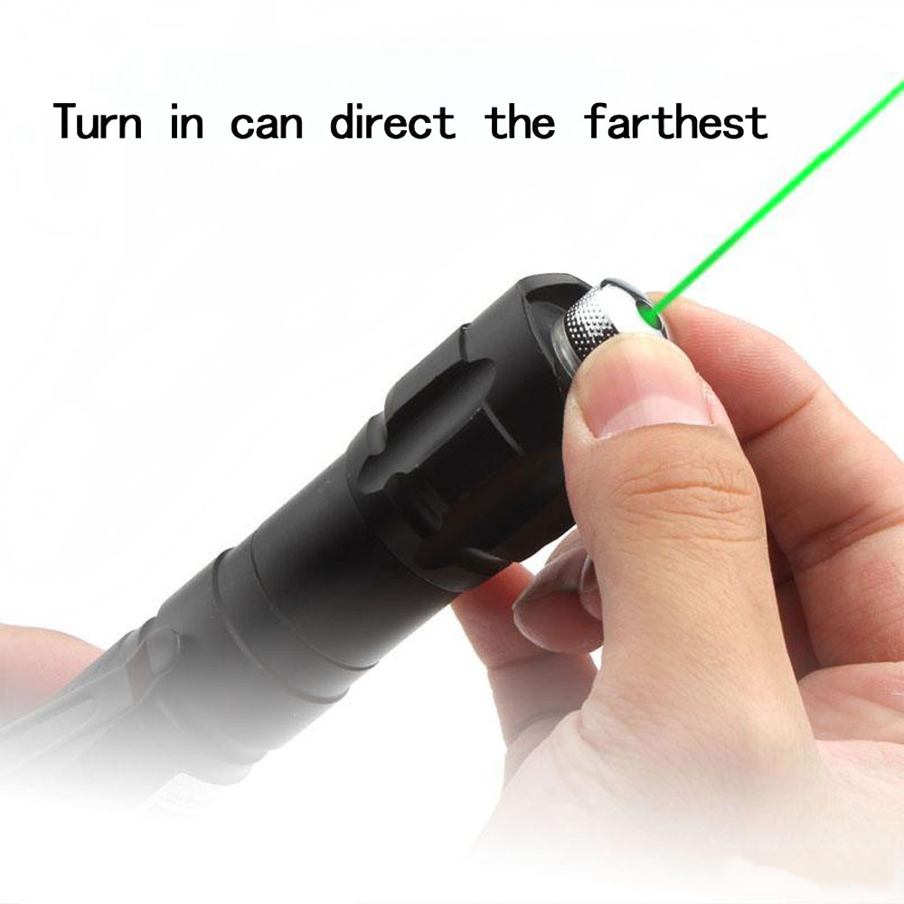 10000m 532nm Green laser pointer powerful laser torch Powerful laserpointer Adjustable Focus Lazer with laser pen Head