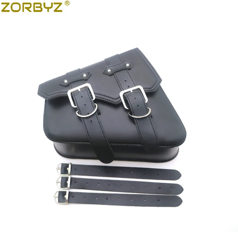 ZORBYZ Motorcycle Saddle Bag Saddlebags Luggage Bag Tool Side Bag & Support Bars Mount Bracket For Aprilia Mondial HPS 125 300