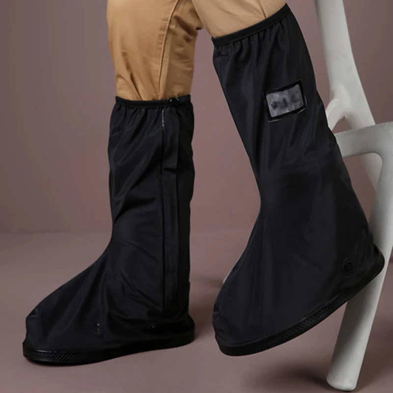 Reflectors Waterproof Non-Slip With Motorcycle Cycling Bike Rain Boot Shoes Covers Wear Thicker For ddmysmile Motorcycle Scooter Smile