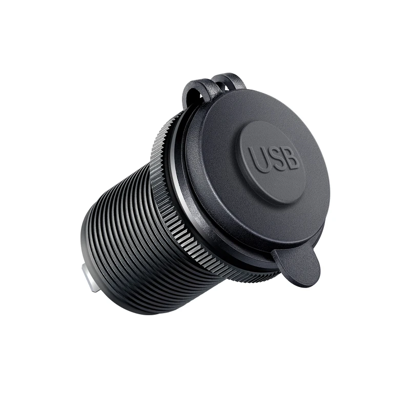 Usb Charger Car 12V Fast Charge Aluminum Metal Car Socket Adapter For ddmysmile Car Boat Marine Motorcycle Smile