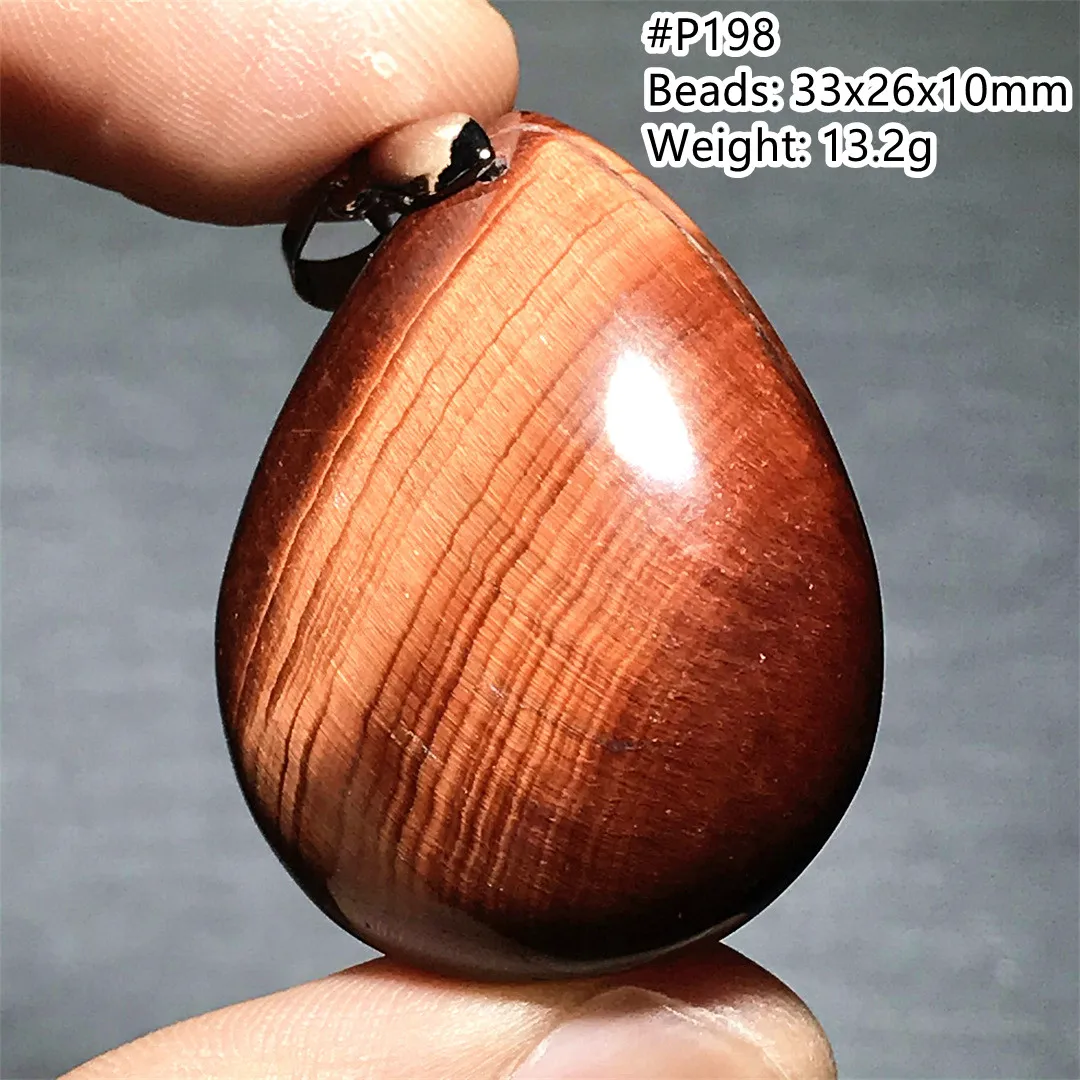 Tiger Natural Eye Red Stone Pendant Jewelry For Women Lady Man Healing Beauty Gift Reiki Crystal Energy Beads Gemstone AAAAA smile