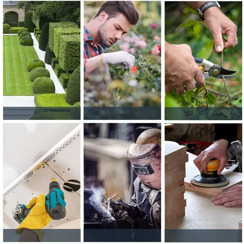 Gloves Men Work Leather Sheepskin Gardenging Safety Protective Equipment Driver ddmysmile Gloves With Lining Women Smile