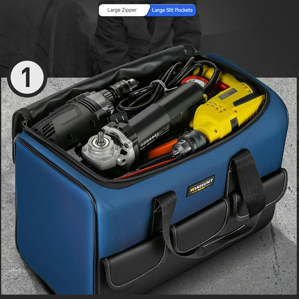 Waterproof Multi Pockets Tool Set with Bag for Electrician Working Tool Box Case Storage Bag Portable Organizer Bag Toolbox