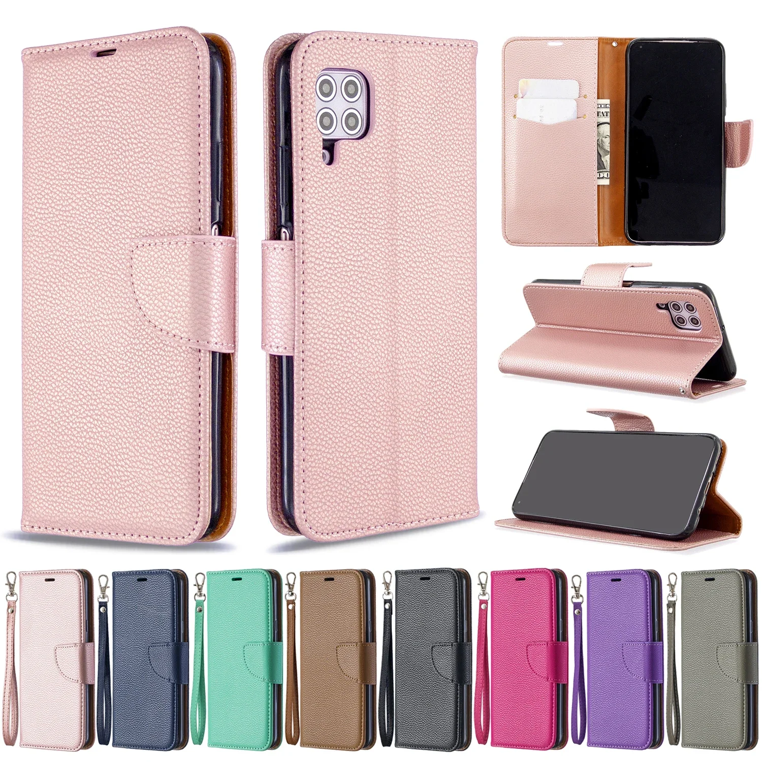 Wallet Case Flip Leather for Huawei Mate 30 Lite Nova 3i P4 Lite P50 P Smart P40 P50 Pro P30 Nova 5i P Smart Z Cover smile