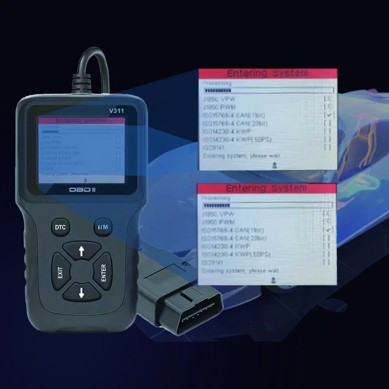 Fault Diagnostic OBD2 NEWEST Scanner V311 Code Reader For Car Engine Automotive Diagnostic Tool Auto System Car Accessories smile