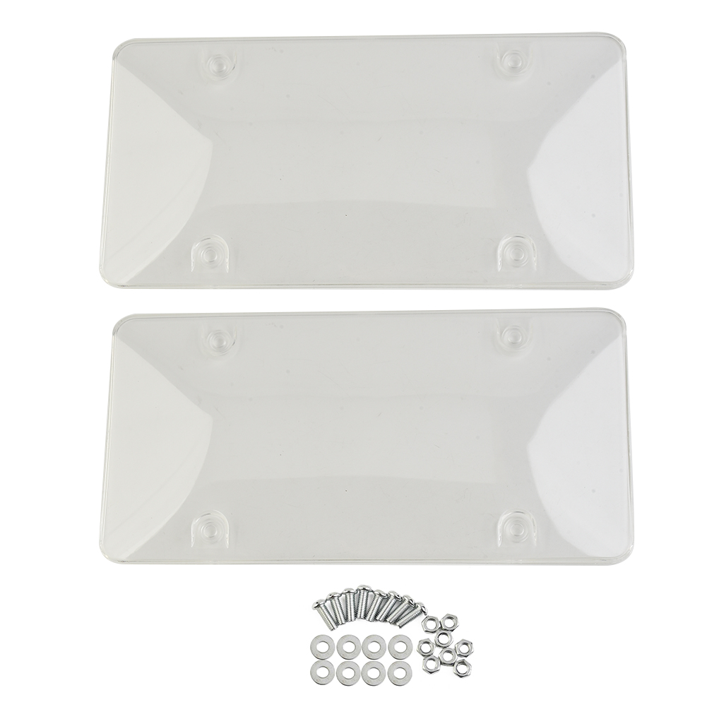 Cap License Plate Cover 310*160mm Anti Speed Camera Light Plastic Red Reflect Reflective Stopper US Vehicles 2x