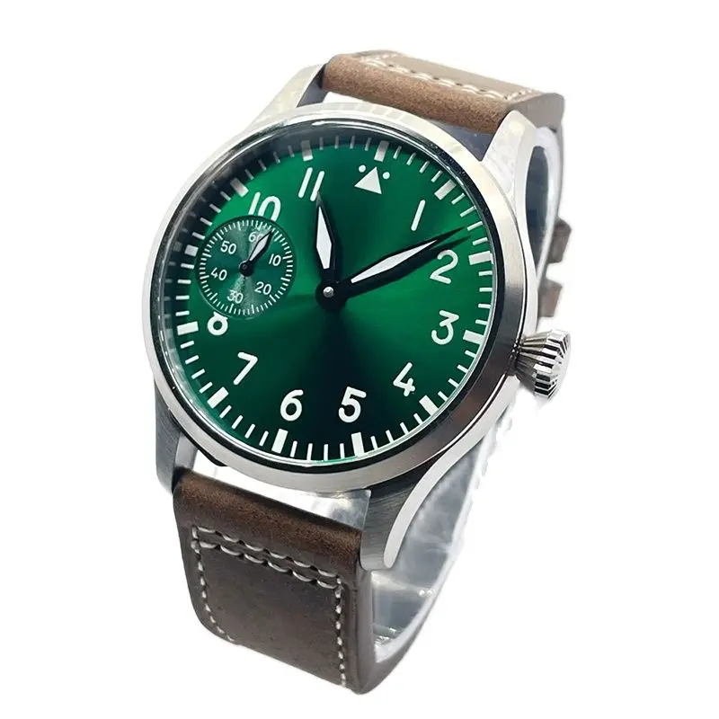 Glass Corgeut Sapphire ddmysmile 42 Mm Dial Asia 6497 St3600 Hand-Wound Movement 316L Steel Case Men's Watch 30 M Water Resistant Smile